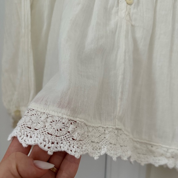Denim & Supply Ralph Lauren Cotton Gauze Prairie Blouse - Picture 3 of 6